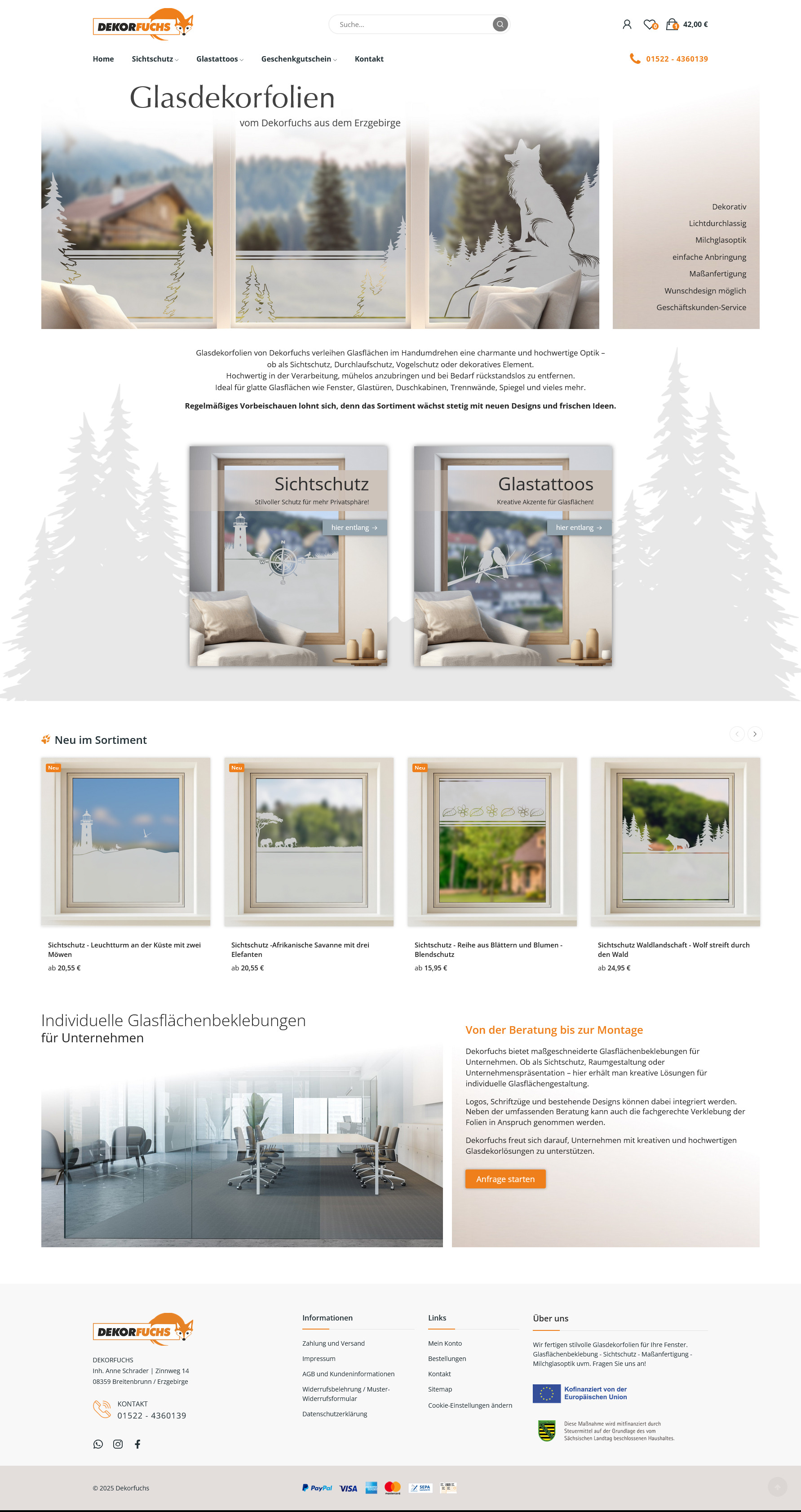 Dekorfuchs Breitenbrunn Webdesign Breitenbrunn