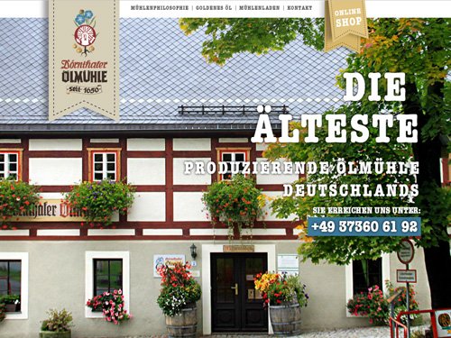 Ölmühle Dörnthal Olbernhau Webdesign Olbernhau